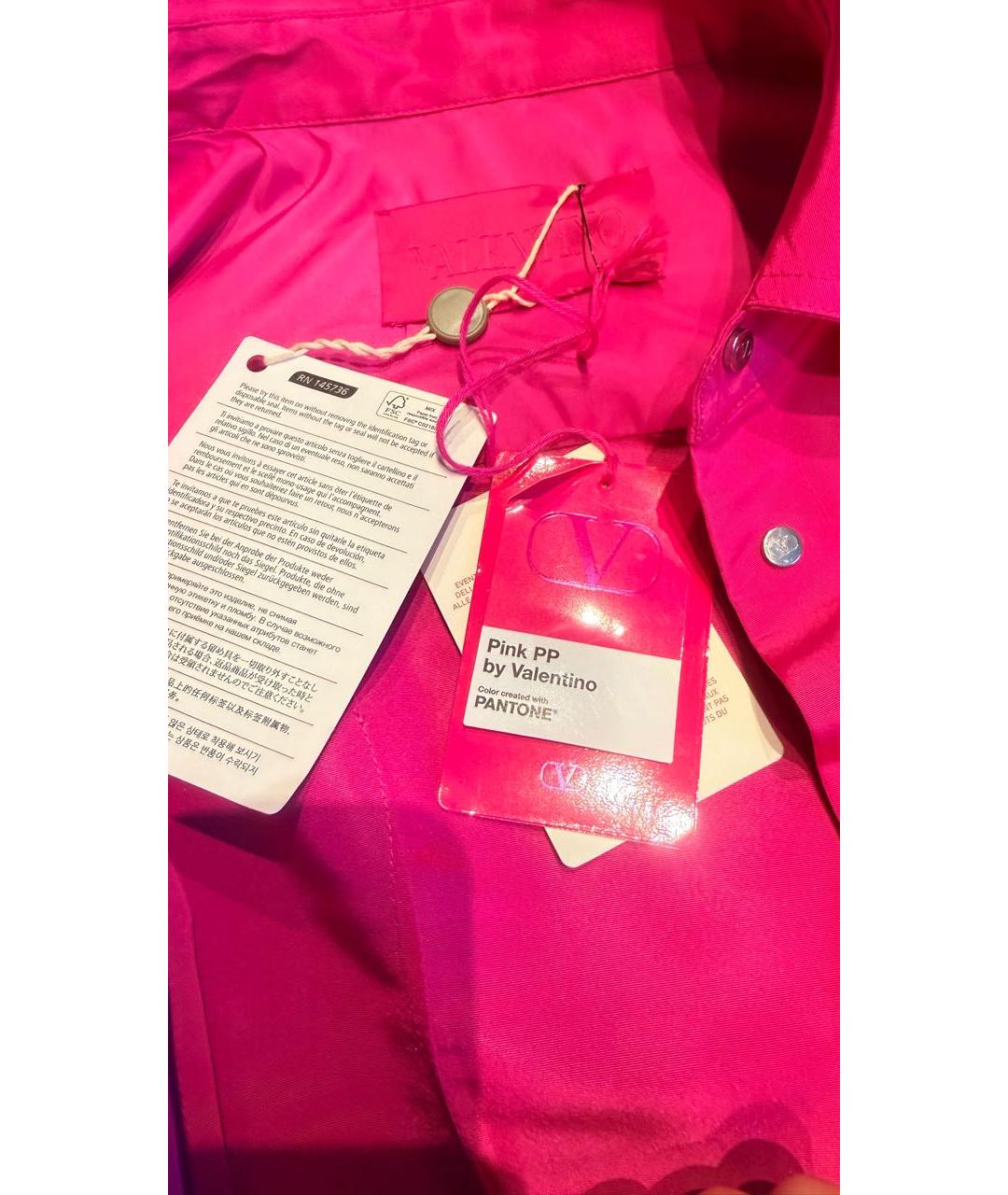 VALENTINO Фуксия шелковое коктейльное платье, фото 3