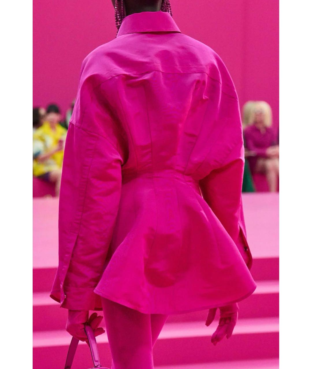 VALENTINO Фуксия шелковое коктейльное платье, фото 2