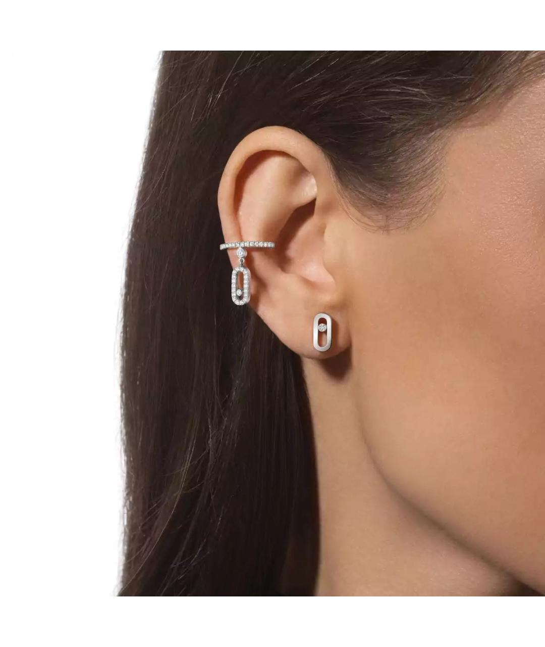 MESSIKA Серебряные серьги из белого золота, фото 7