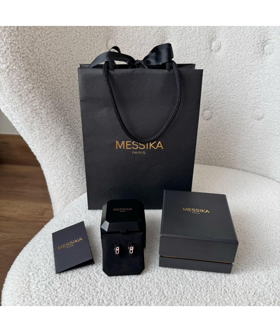 MESSIKA Серебряные серьги из белого золота, фото 5