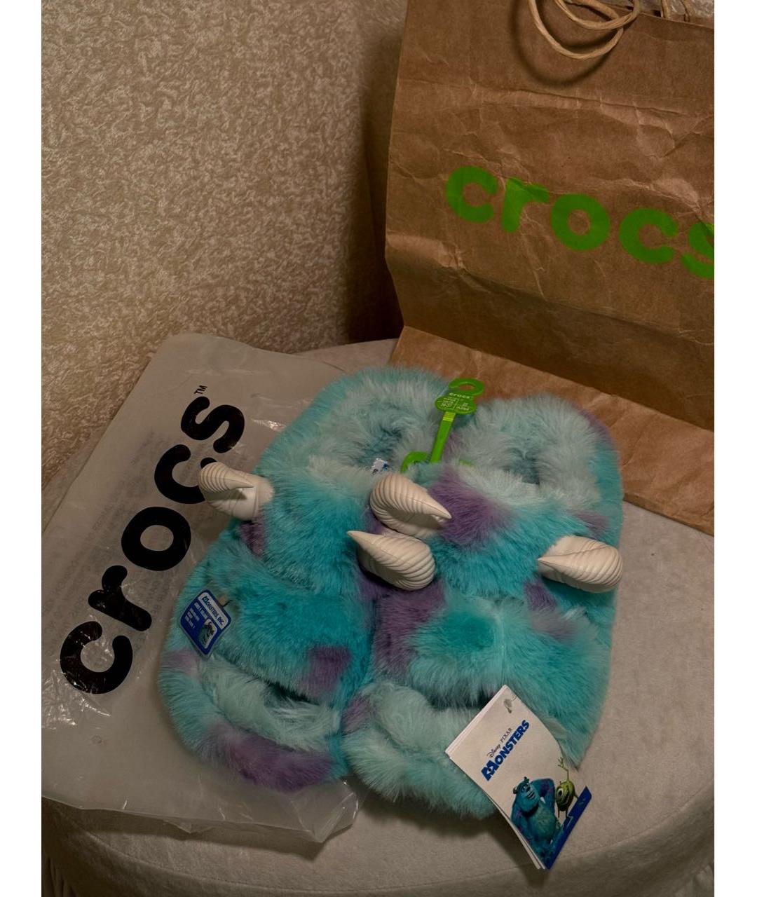 CROCS Бирюзовые сабо, фото 5