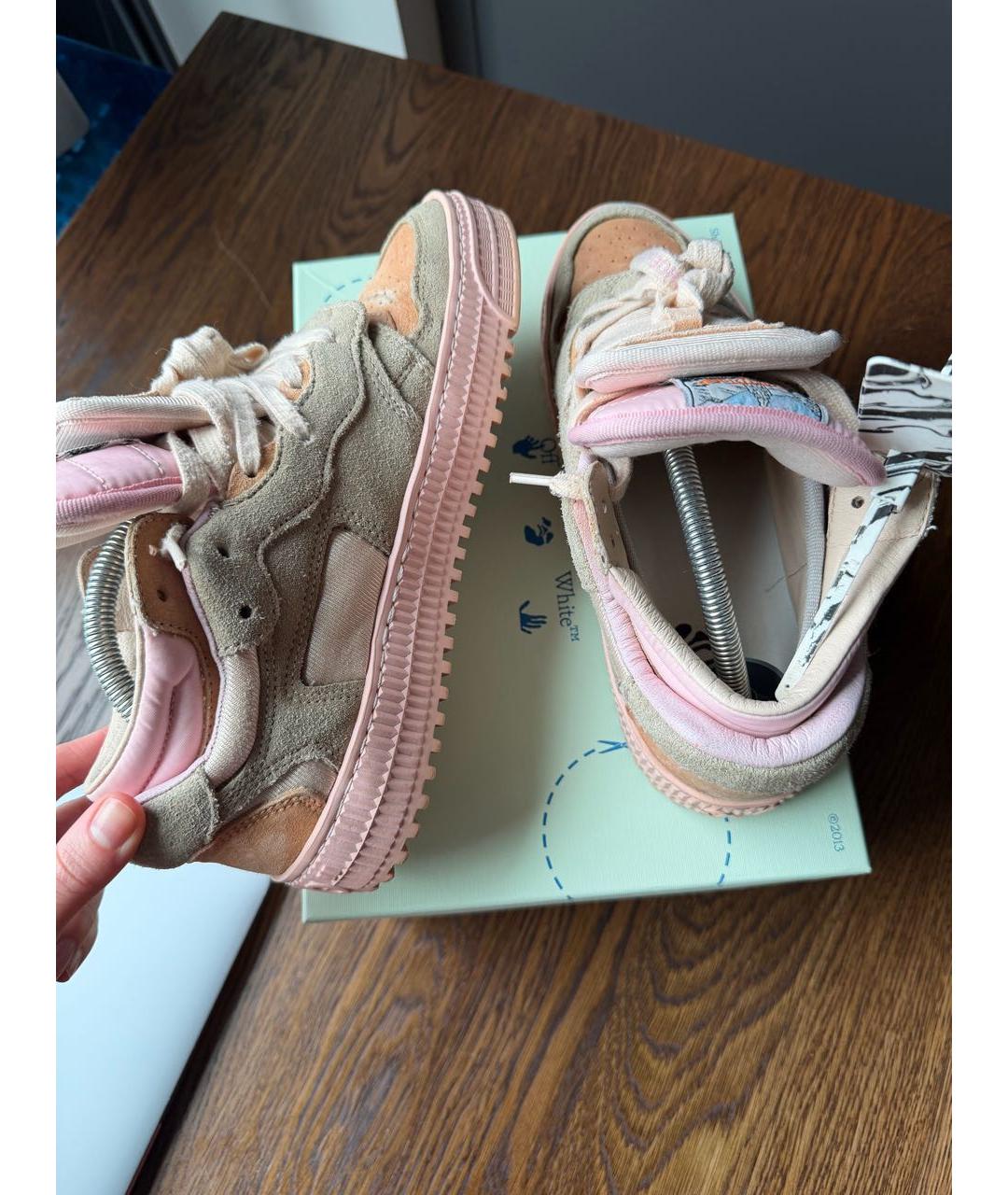 OFF-WHITE Мульти текстильные кеды, фото 6