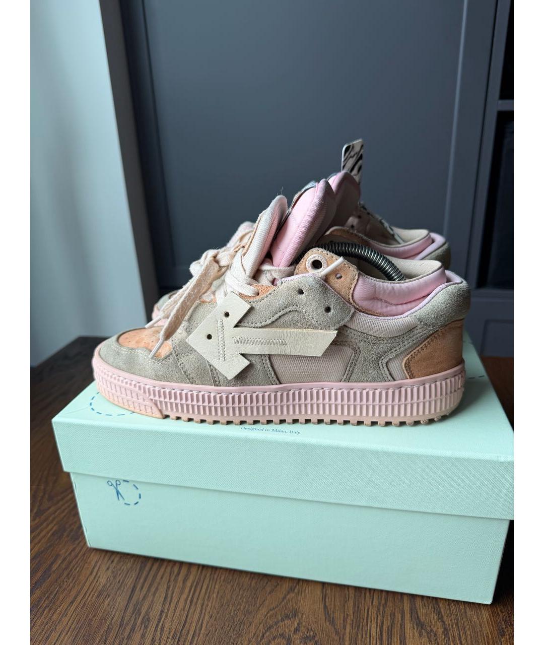 OFF-WHITE Мульти текстильные кеды, фото 5