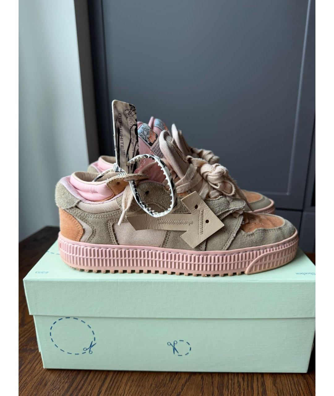 OFF-WHITE Мульти текстильные кеды, фото 7