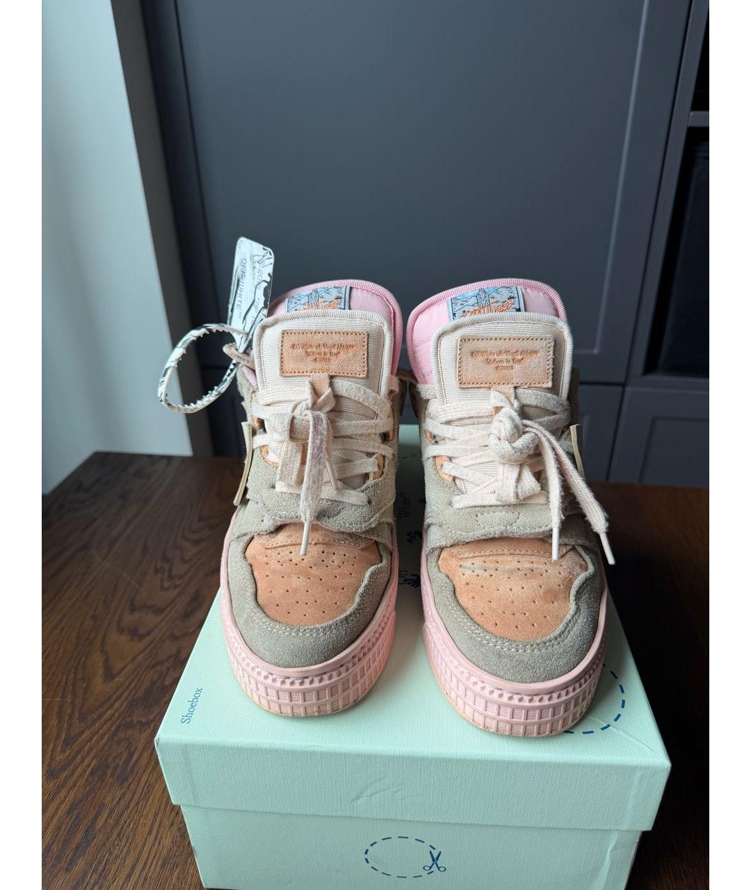 OFF-WHITE Мульти текстильные кеды, фото 2