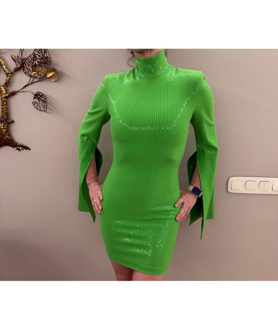 SOLACE LONDON Зеленые полиэстеровое вечернее платье, фото 7