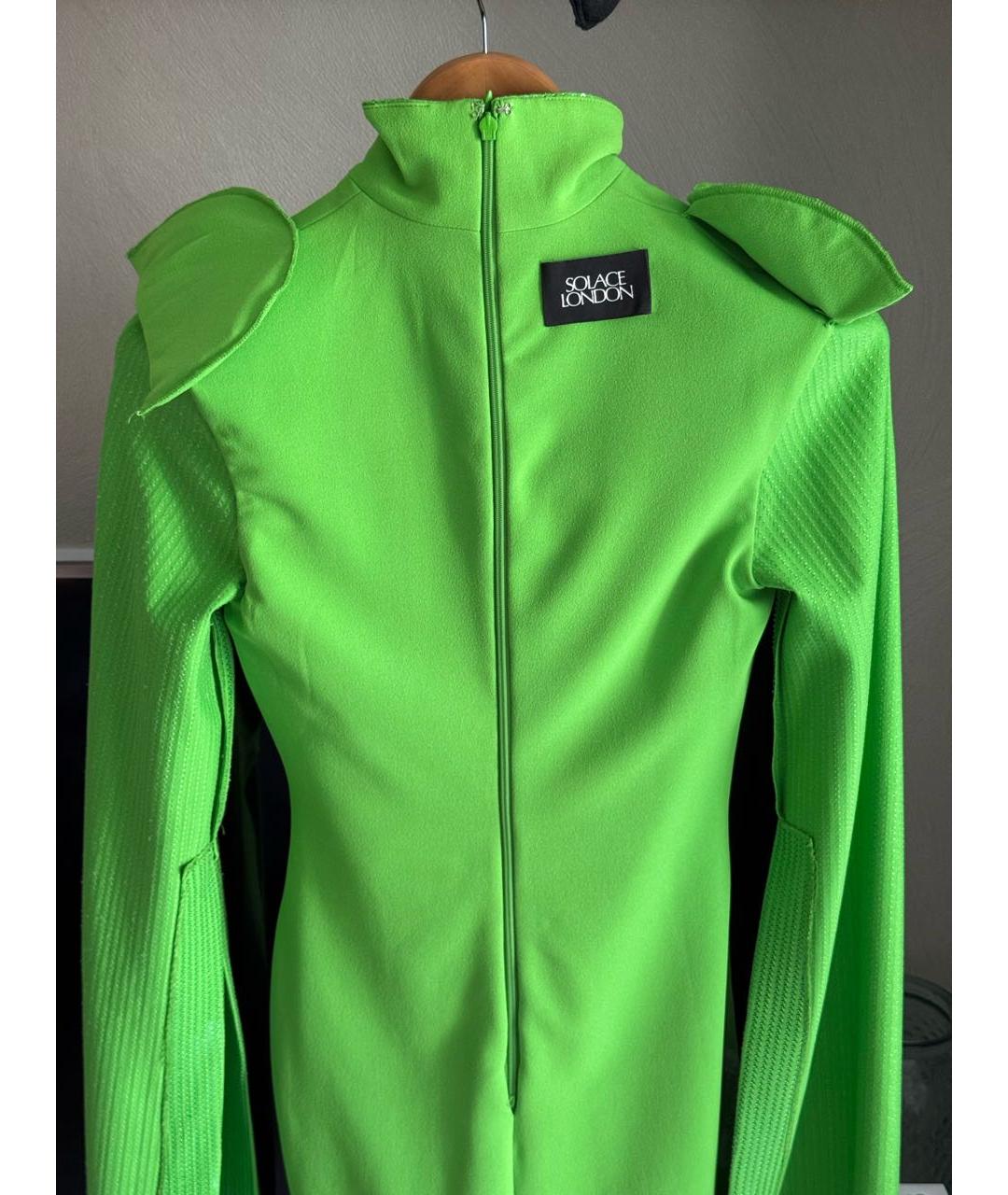 SOLACE LONDON Зеленые полиэстеровое вечернее платье, фото 3