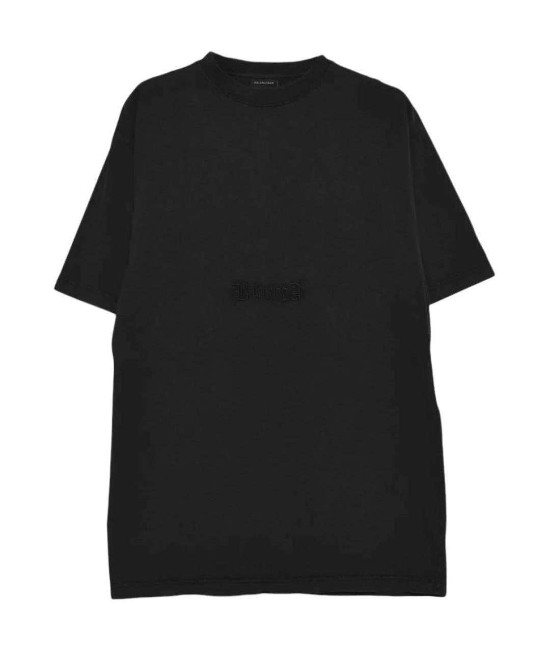 BALENCIAGA Черная футболка, фото 1