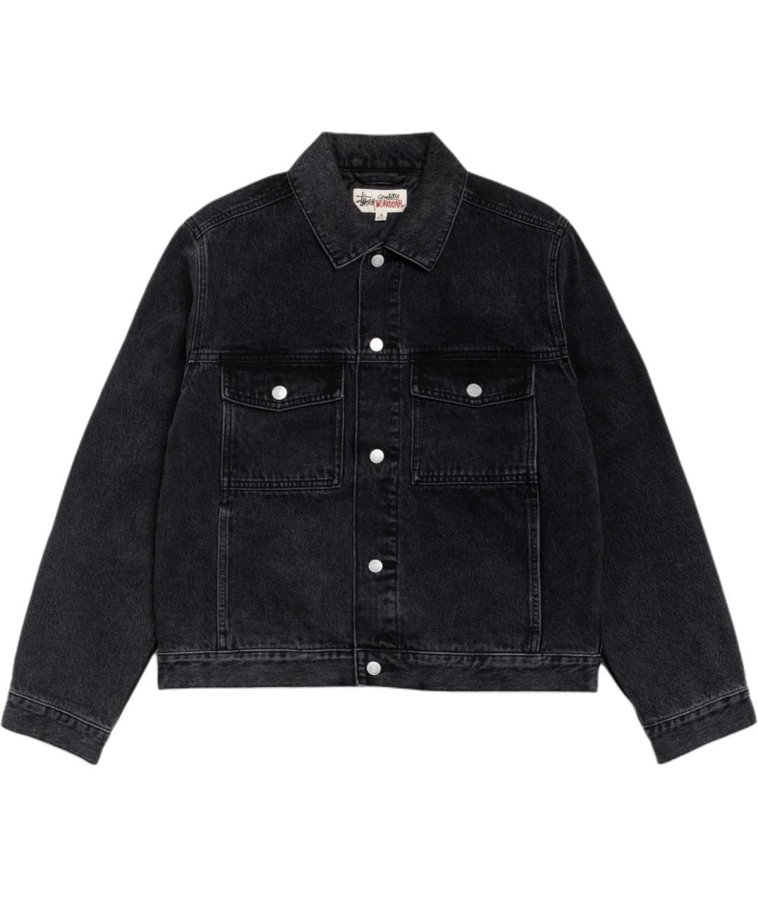 STUSSY Черная куртка, фото 1