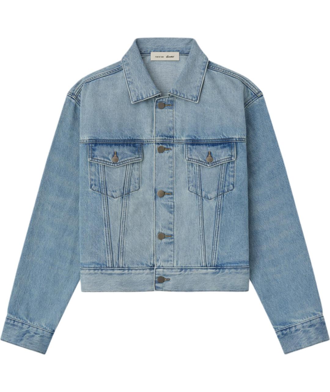 FEAR OF GOD ESSENTIALS Синяя деним куртка, фото 1