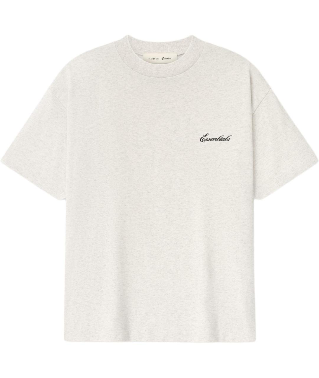 FEAR OF GOD ESSENTIALS Бежевая футболка, фото 1