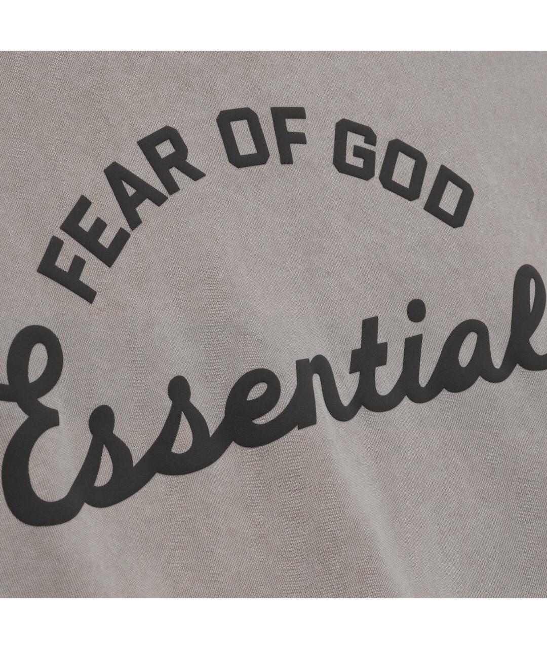 FEAR OF GOD ESSENTIALS Серая футболка, фото 3