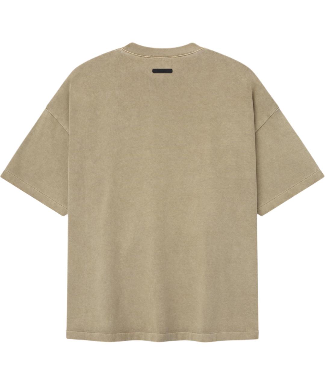 FEAR OF GOD ESSENTIALS Бежевая футболка, фото 2