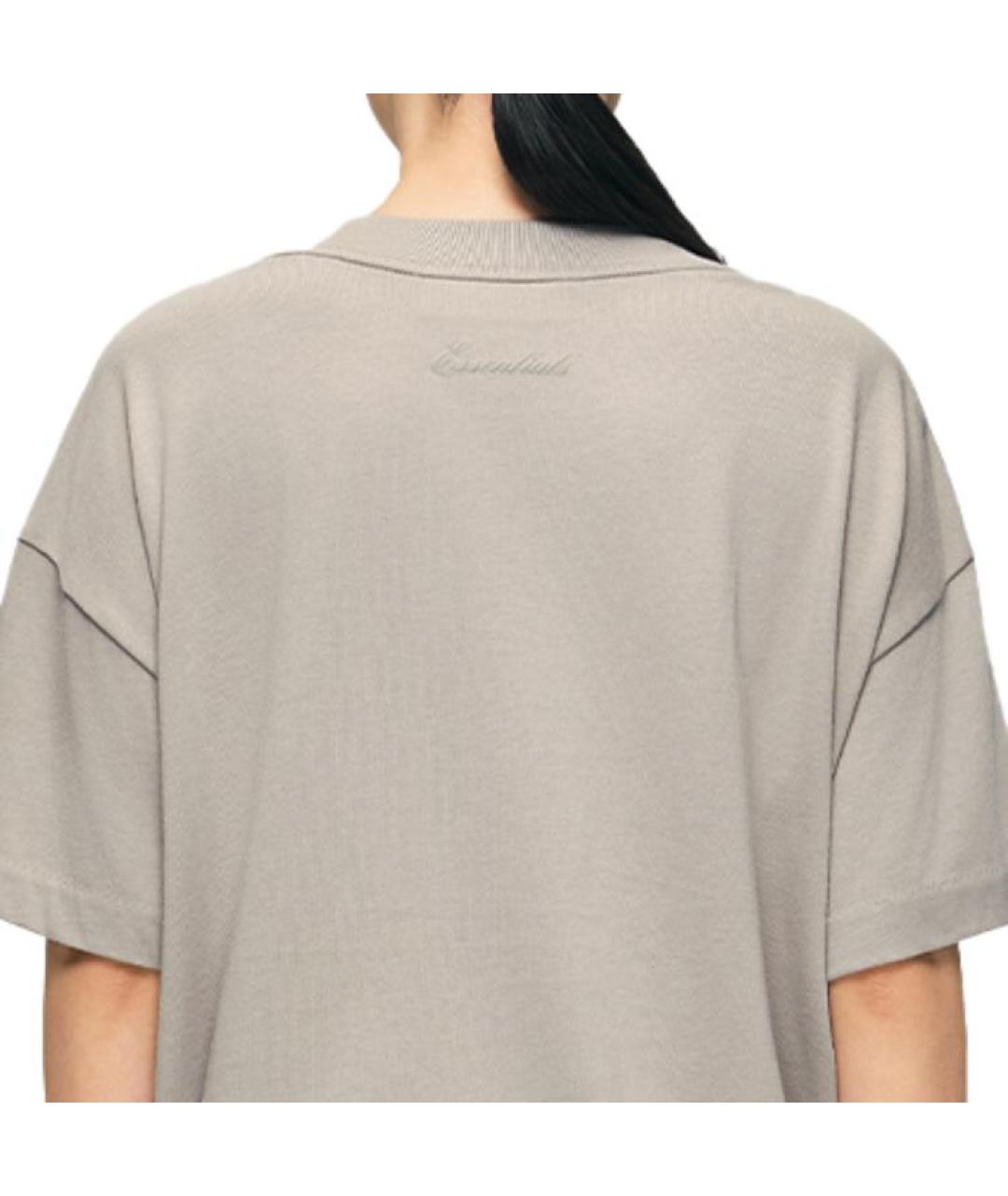 FEAR OF GOD ESSENTIALS Серая футболка, фото 3