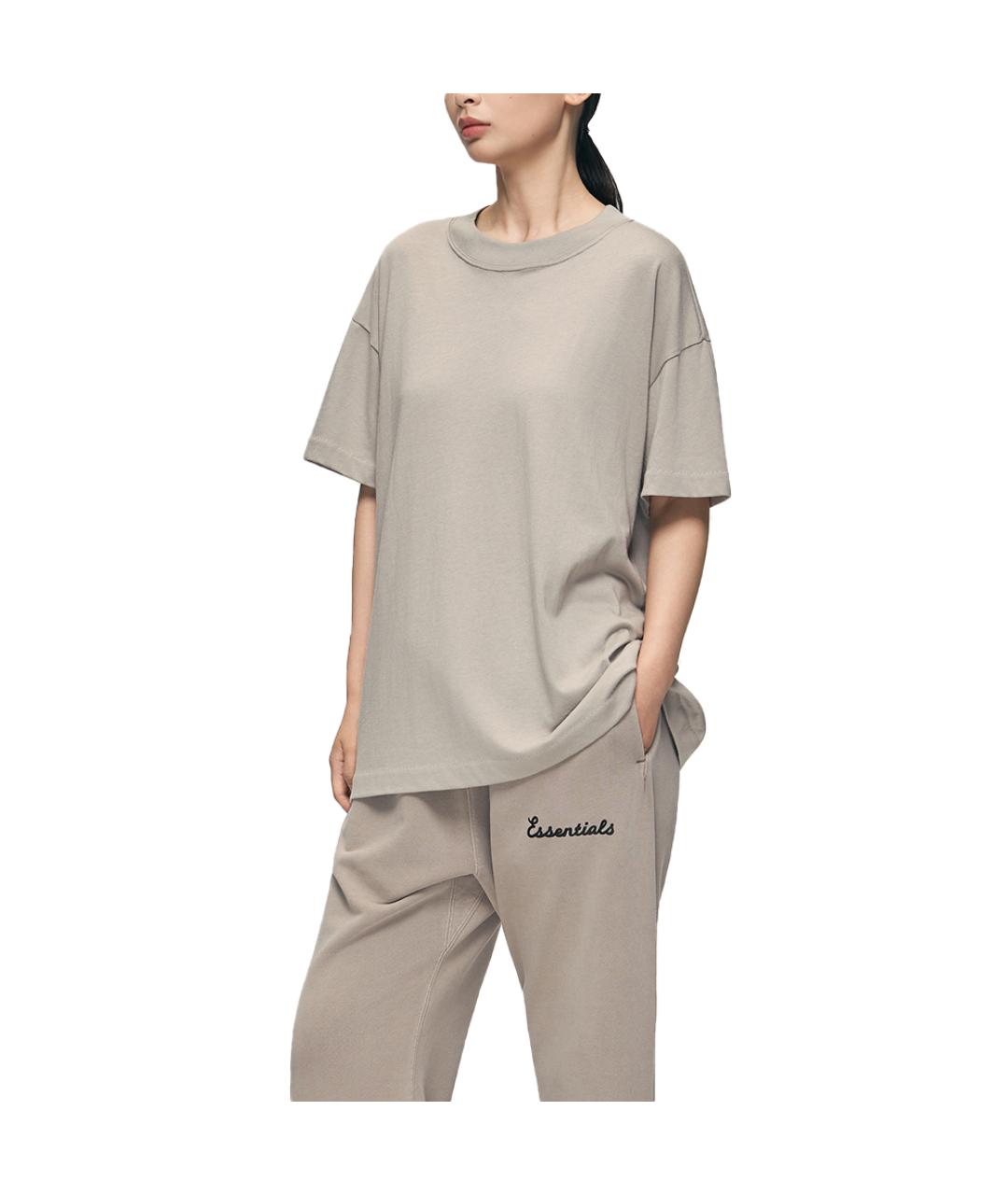 FEAR OF GOD ESSENTIALS Серая футболка, фото 4