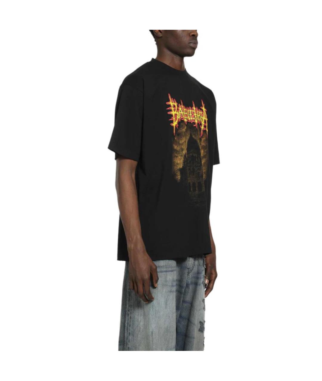 BALENCIAGA Черная футболка, фото 3