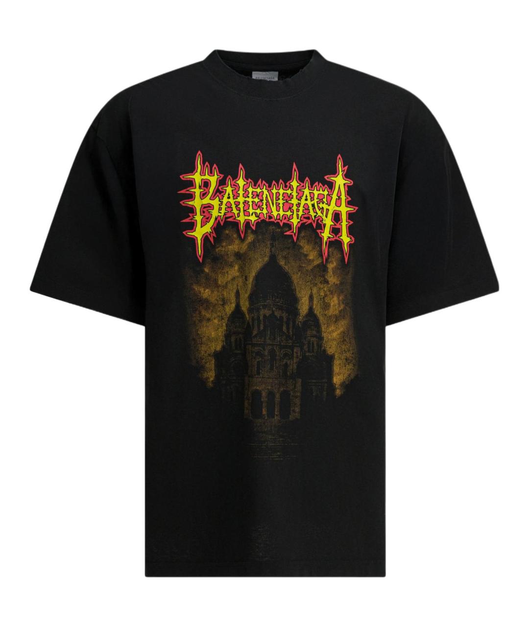 BALENCIAGA Черная футболка, фото 1