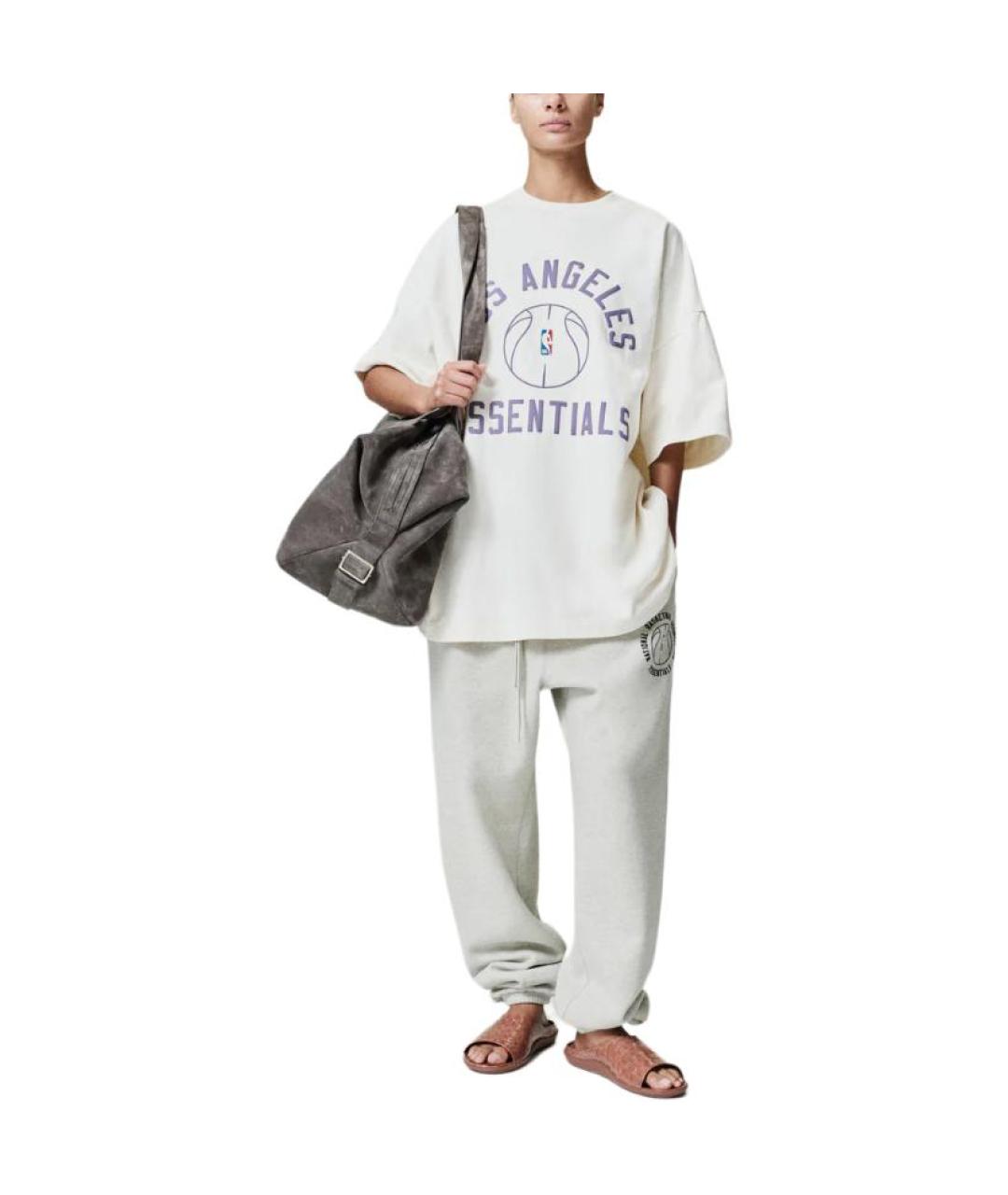 FEAR OF GOD ESSENTIALS Белая футболка, фото 3