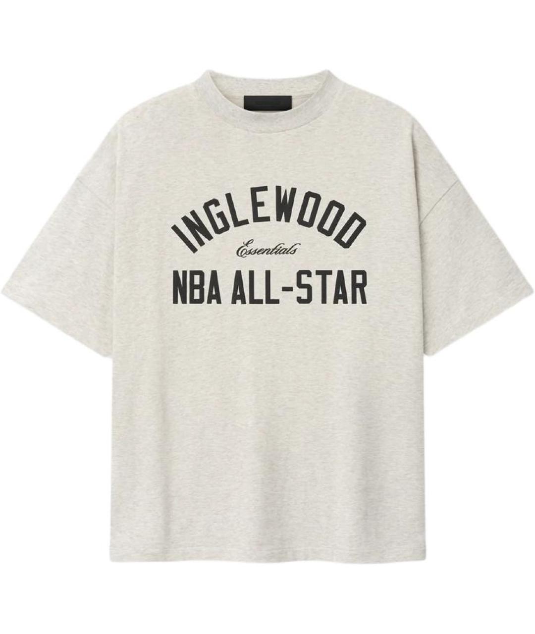 FEAR OF GOD ESSENTIALS Бежевая футболка, фото 1