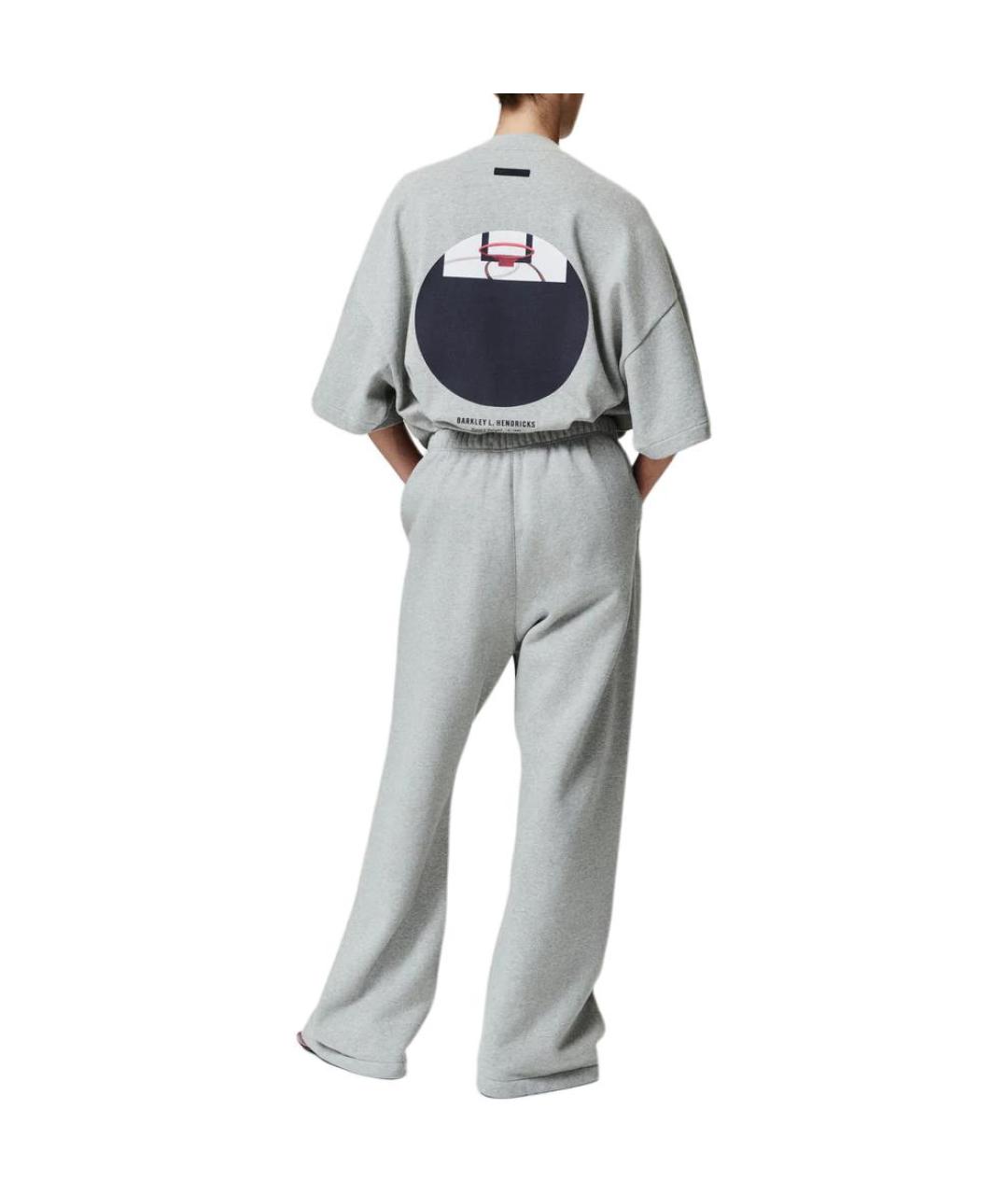 FEAR OF GOD ESSENTIALS Серая футболка, фото 4