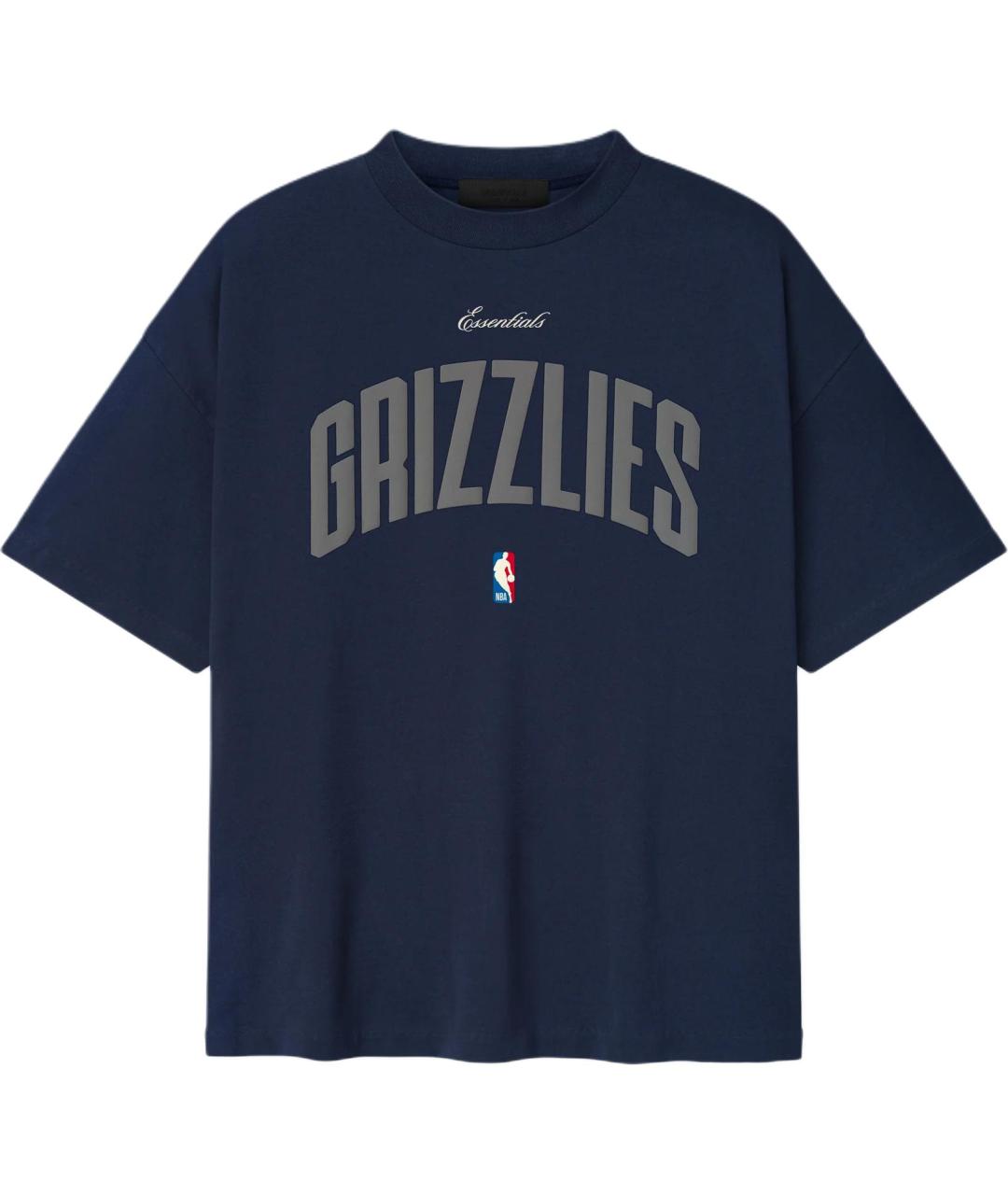 FEAR OF GOD ESSENTIALS Темно-синяя футболка, фото 1