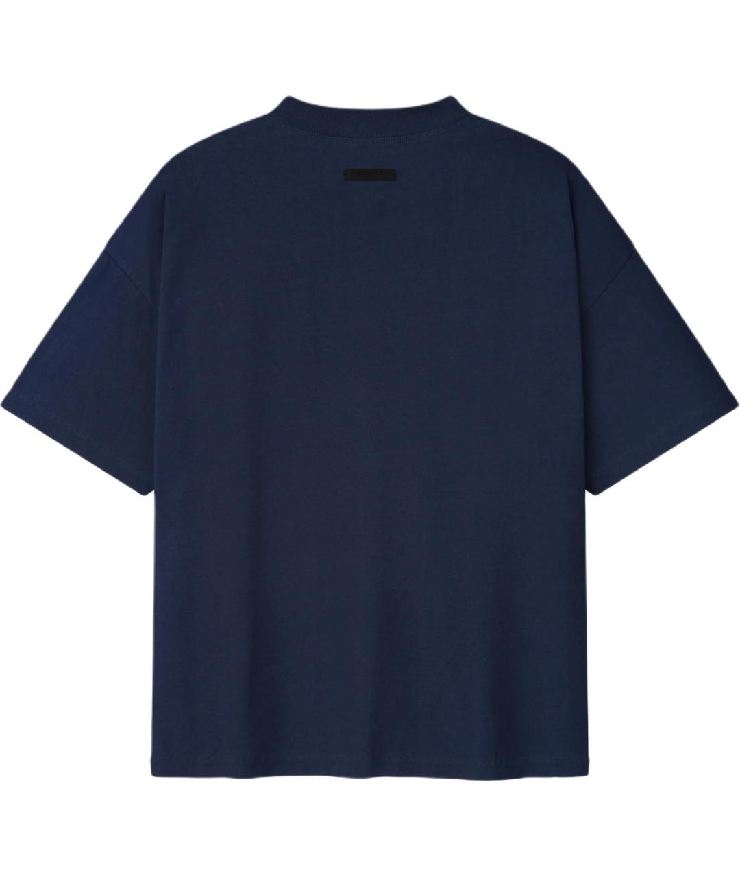 FEAR OF GOD ESSENTIALS Темно-синяя футболка, фото 2