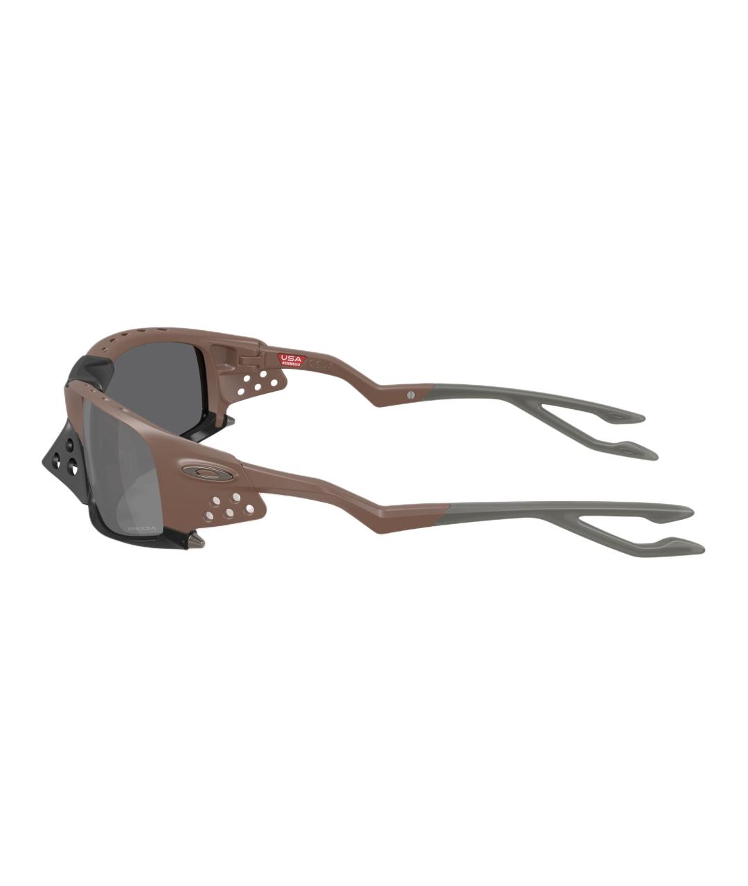 OAKLEY Коричневые пластиковые солнцезащитные очки, фото 3
