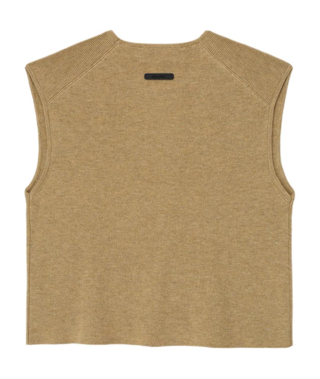 FEAR OF GOD ESSENTIALS Бежевая майка, фото 2