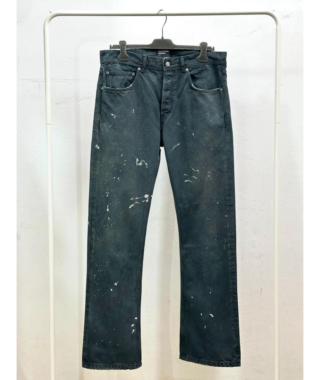 Enfants Riches Déprimés Черные хлопковые прямые джинсы, фото 9