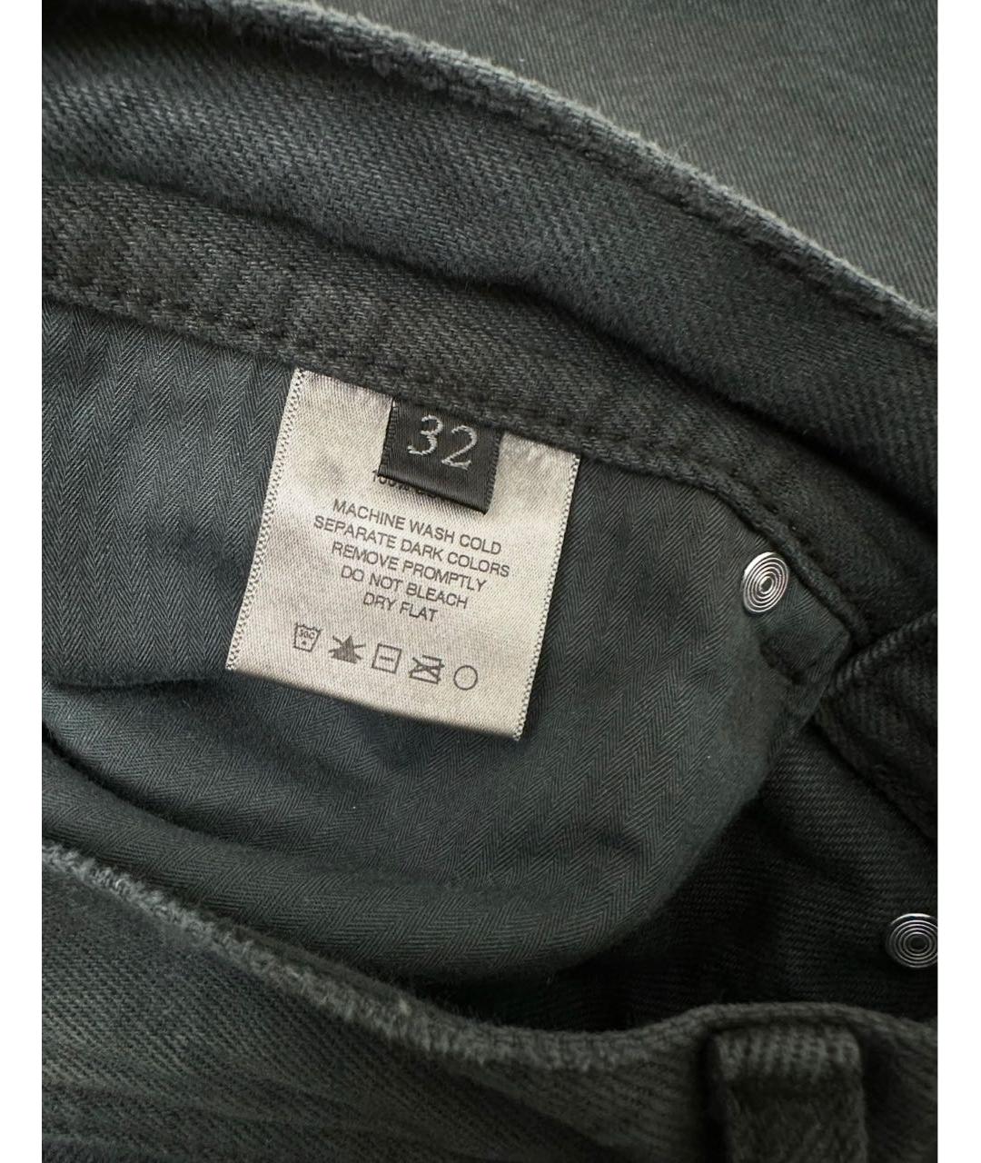 Enfants Riches Déprimés Черные хлопковые прямые джинсы, фото 8