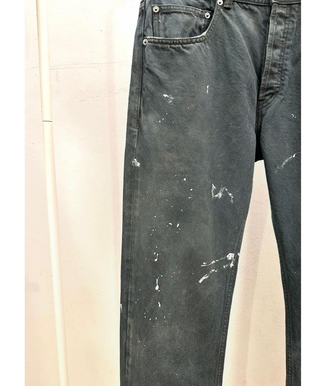 Enfants Riches Déprimés Черные хлопковые прямые джинсы, фото 3