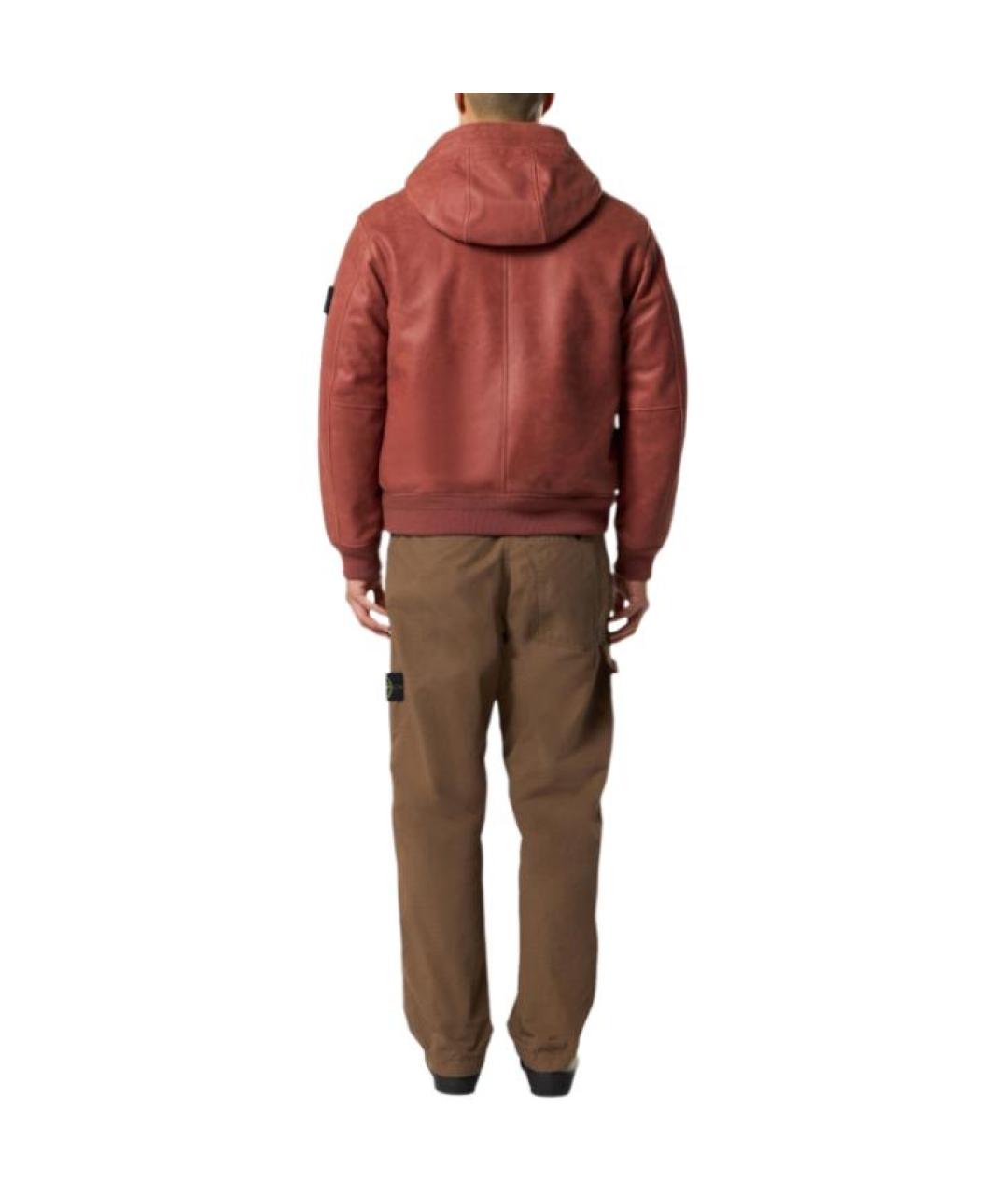 STONE ISLAND Коричневые брюки чинос, фото 4