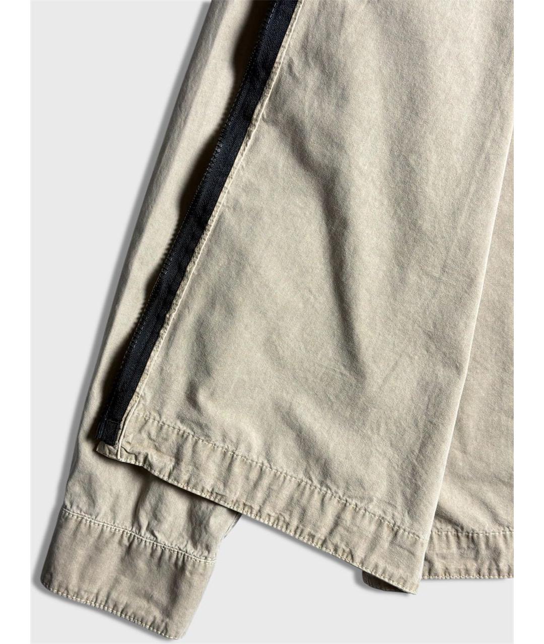 STONE ISLAND Бежевая хлопковая кэжуал рубашка, фото 4