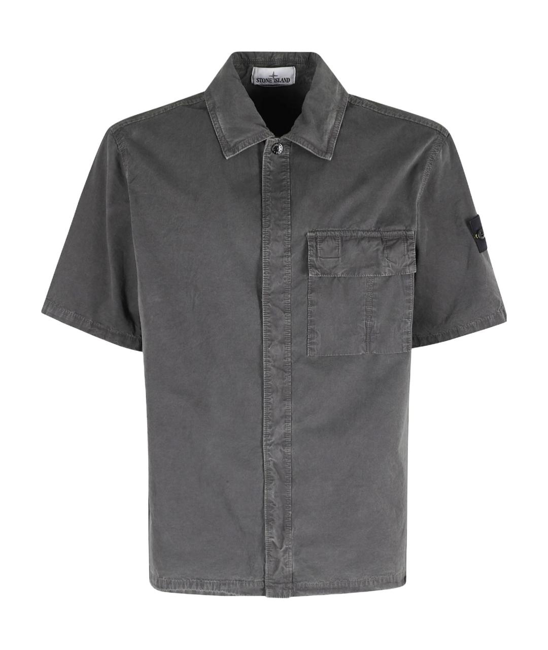 STONE ISLAND Серая классическая рубашка, фото 1
