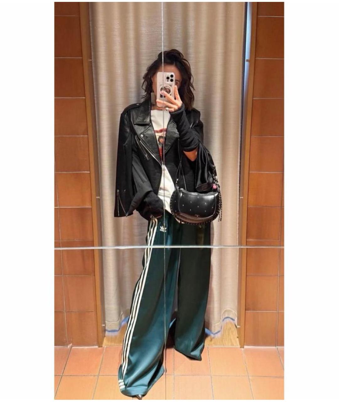 ADIDAS Зеленые спортивные брюки и шорты, фото 4