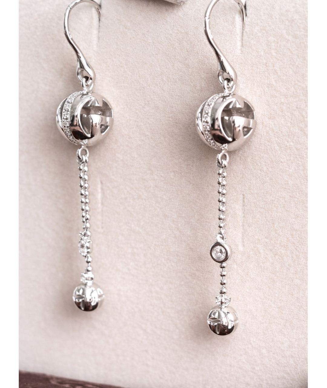 GUCCI Серьги из белого золота, фото 3