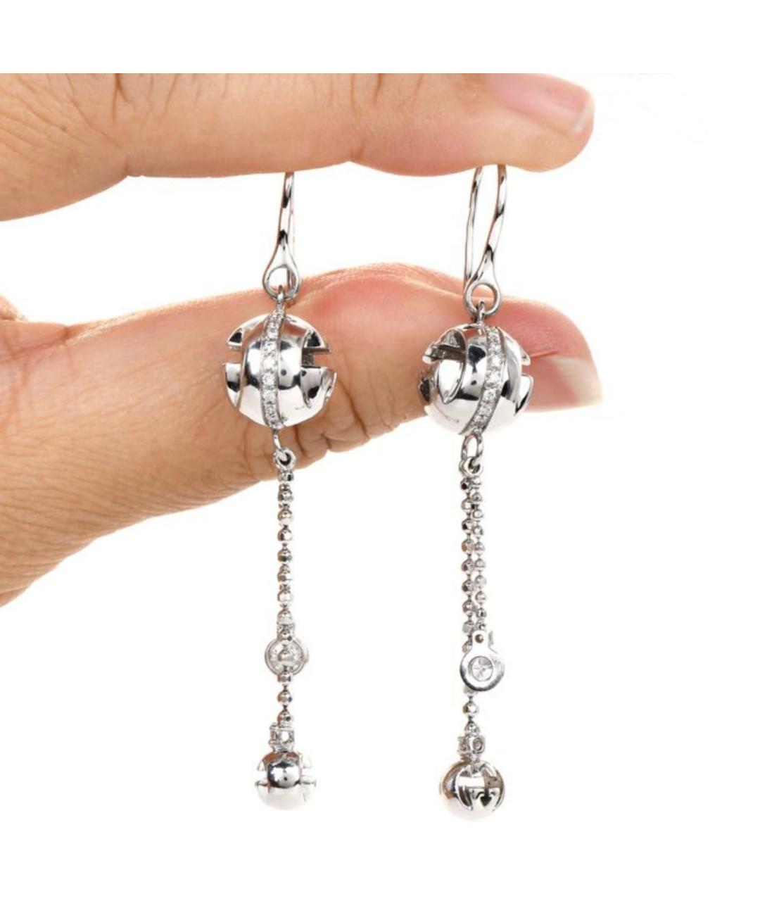 GUCCI Серьги из белого золота, фото 4