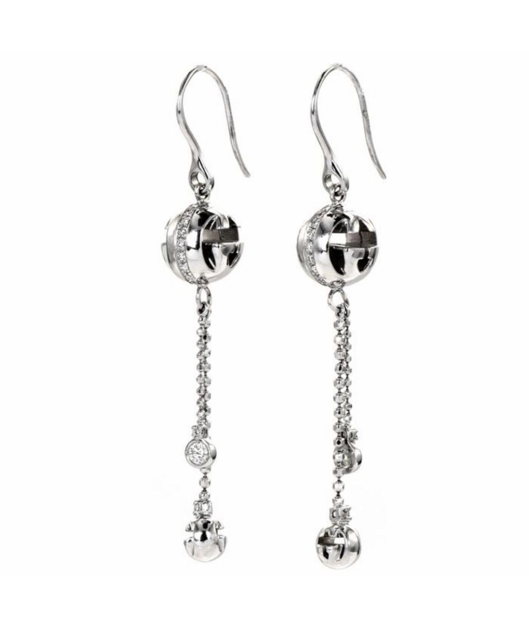 GUCCI Серьги из белого золота, фото 1