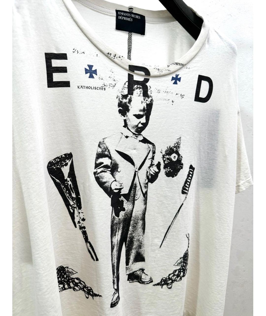 Enfants Riches Déprimés Белая хлопковая футболка, фото 3