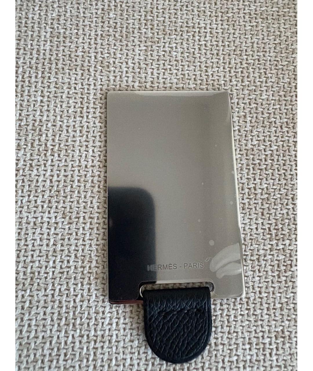 HERMES Черная кожаная сумка через плечо, фото 4