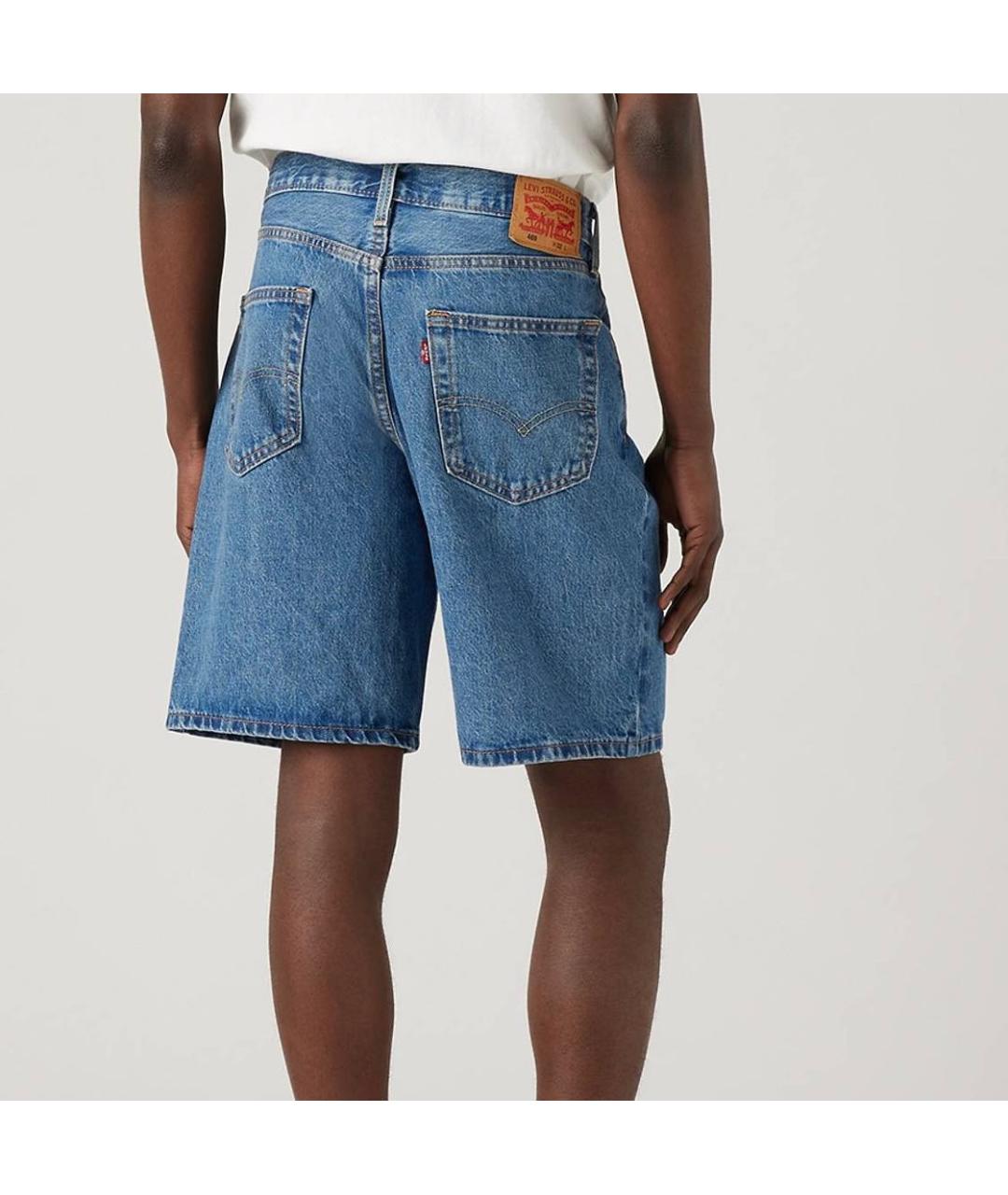 LEVI'S Синие деним шорты, фото 3