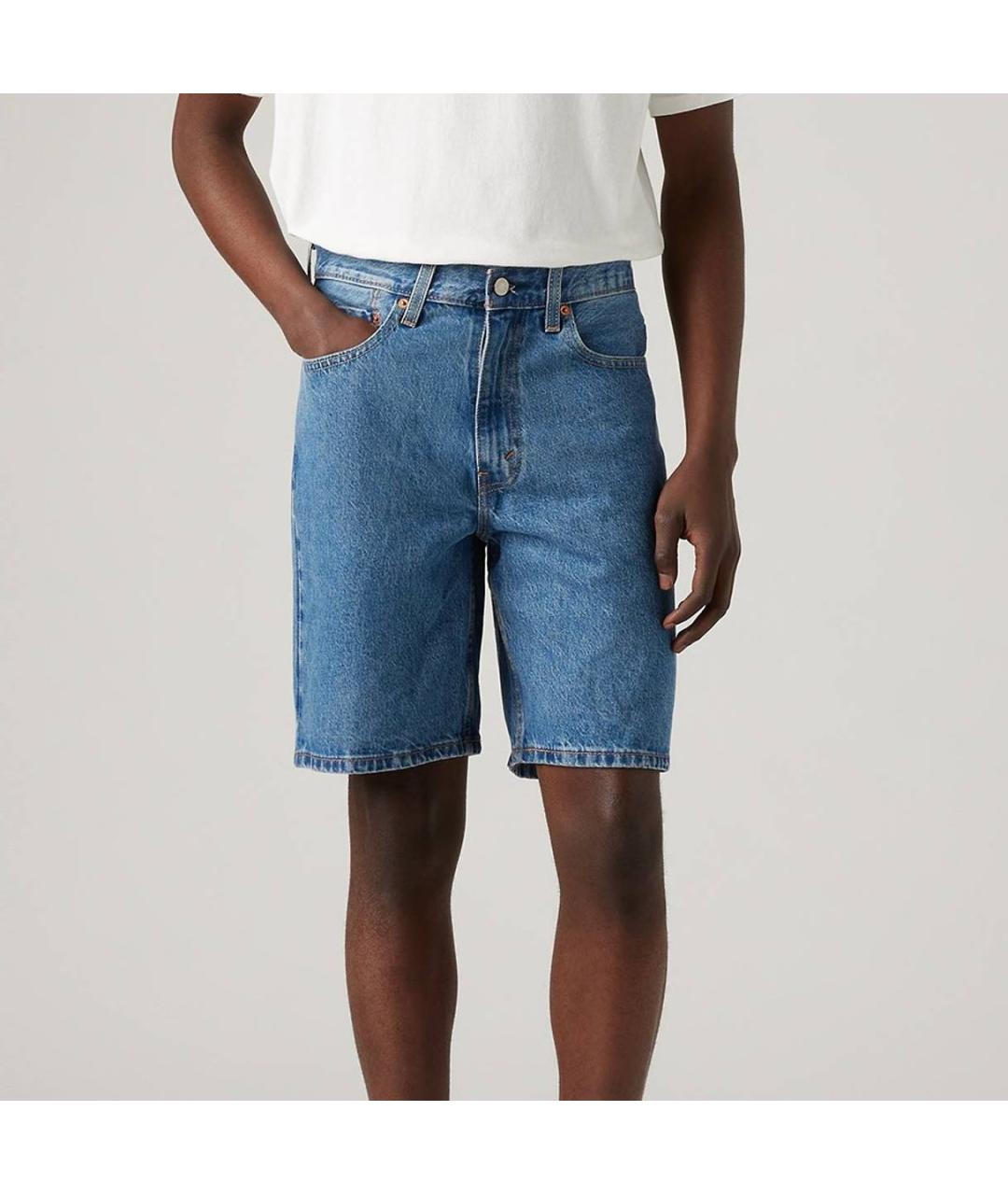 LEVI'S Синие деним шорты, фото 2