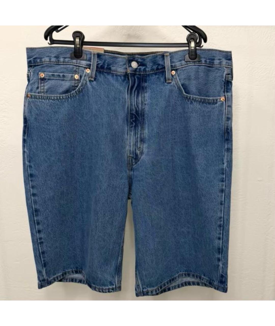 LEVI'S Синие деним шорты, фото 5