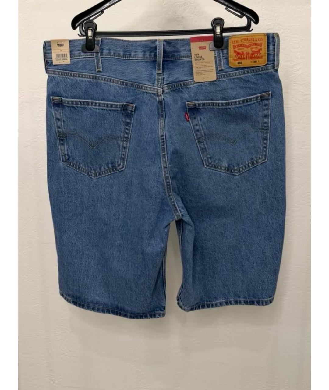 LEVI'S Синие деним шорты, фото 6