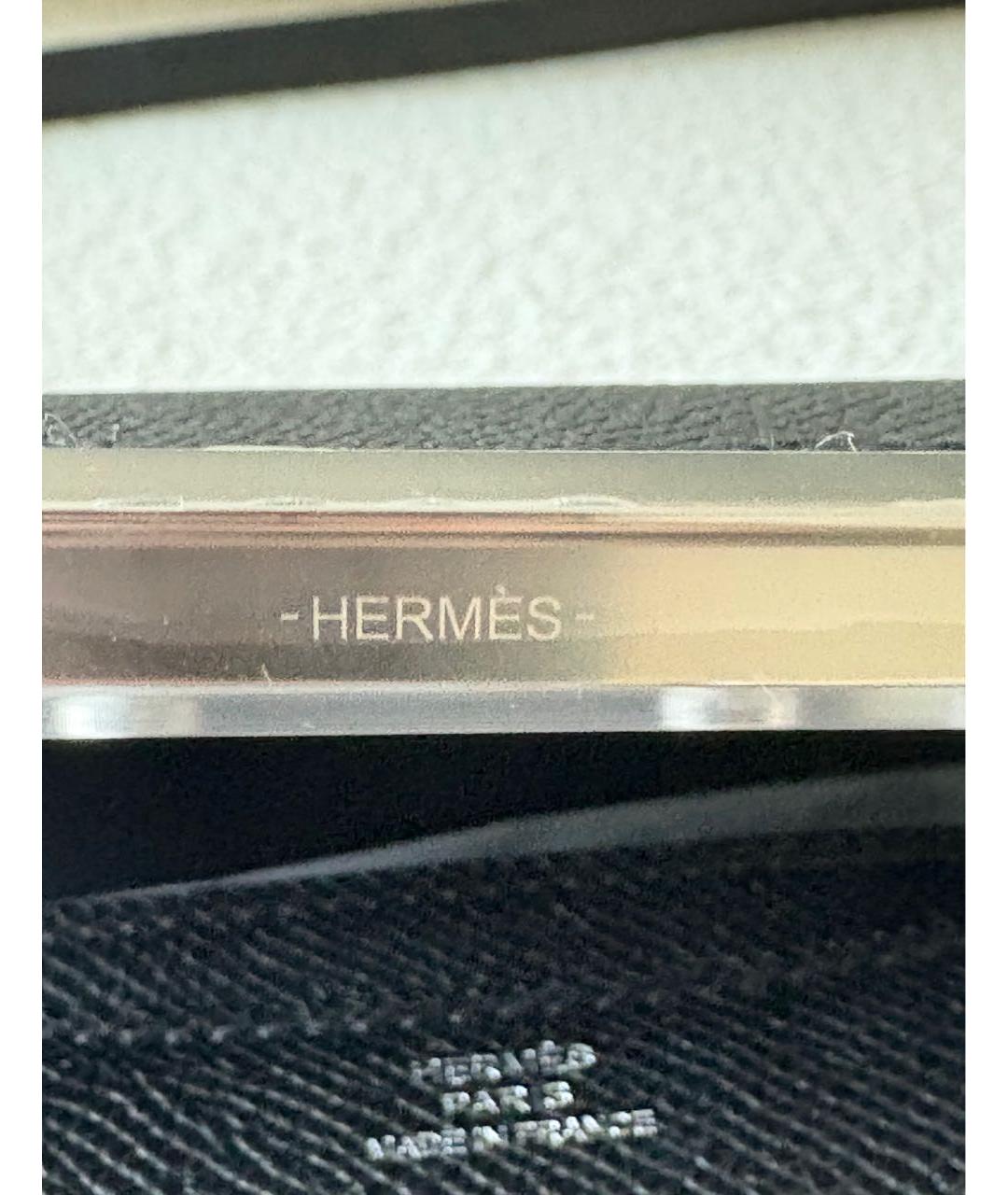 HERMES Черная кожаная сумка через плечо, фото 2