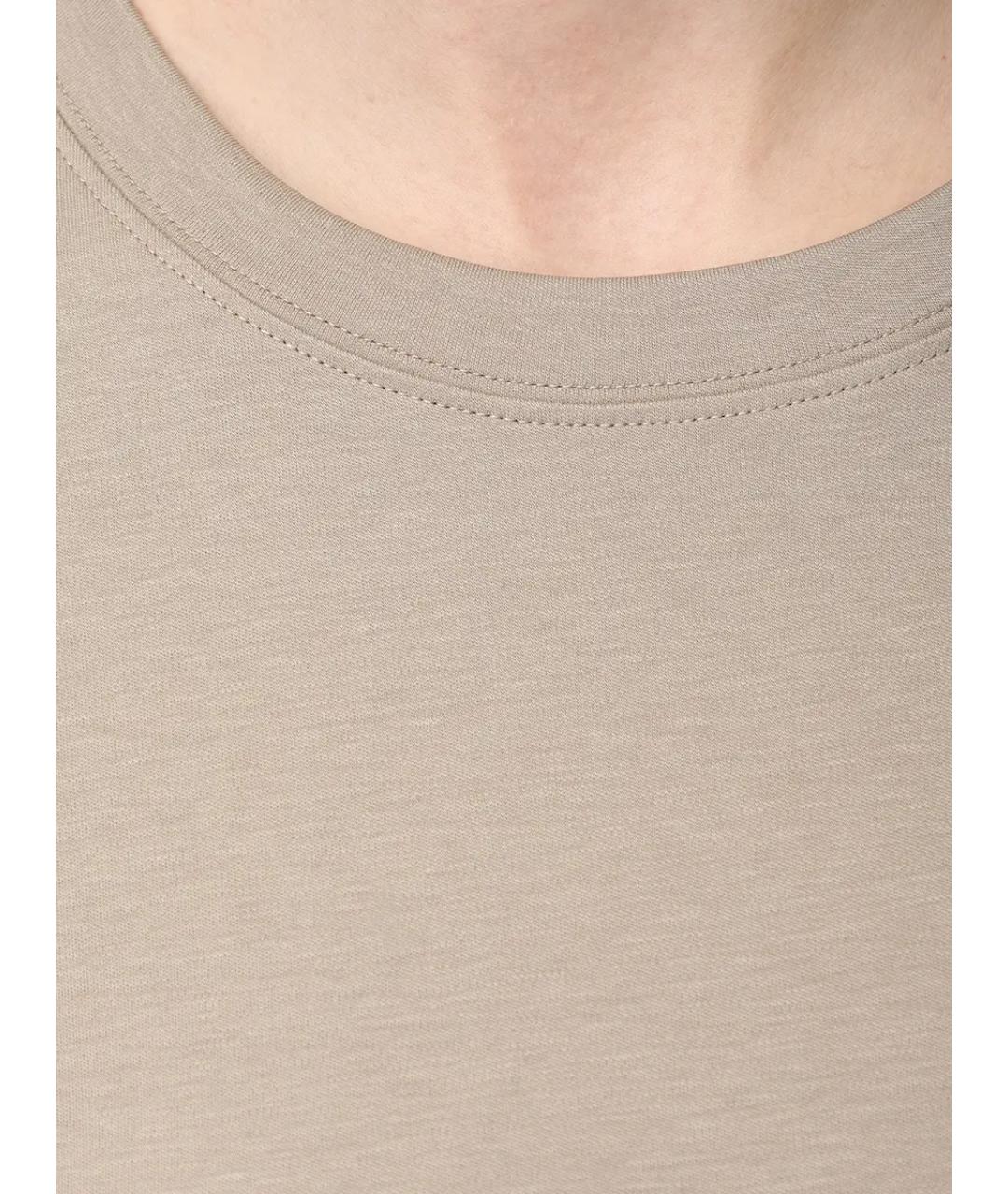 YVES SALOMON Бежевая футболка, фото 6
