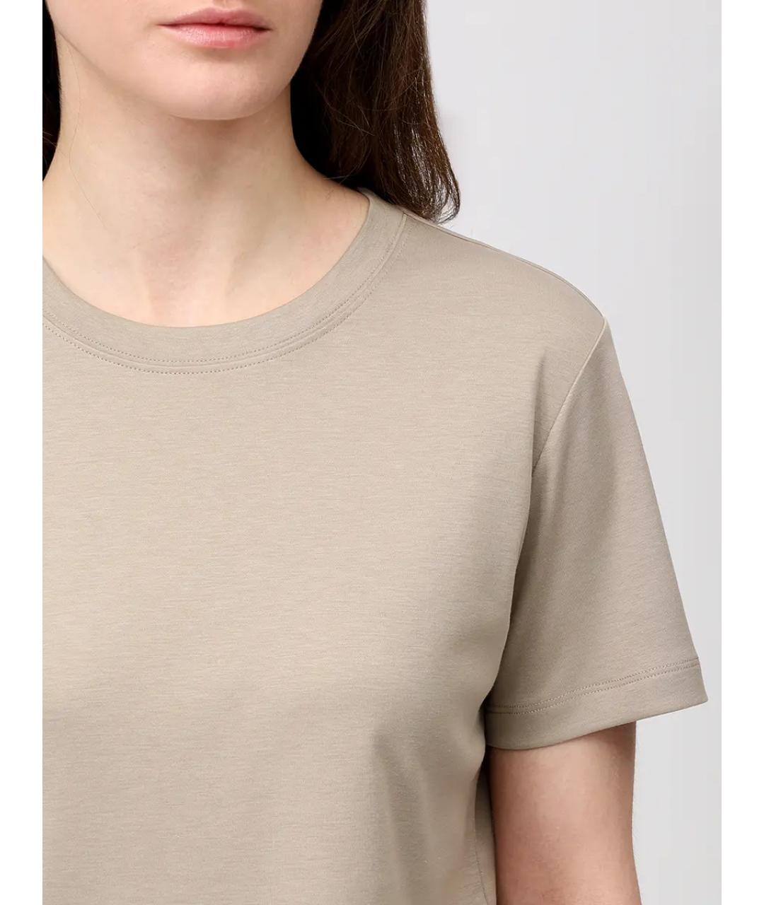 YVES SALOMON Бежевая футболка, фото 5
