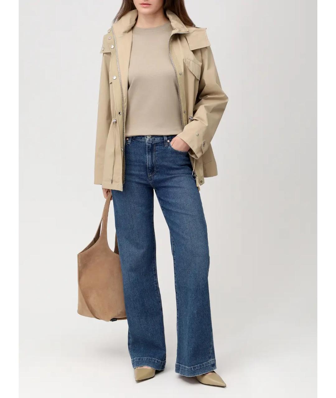 YVES SALOMON Бежевая футболка, фото 2