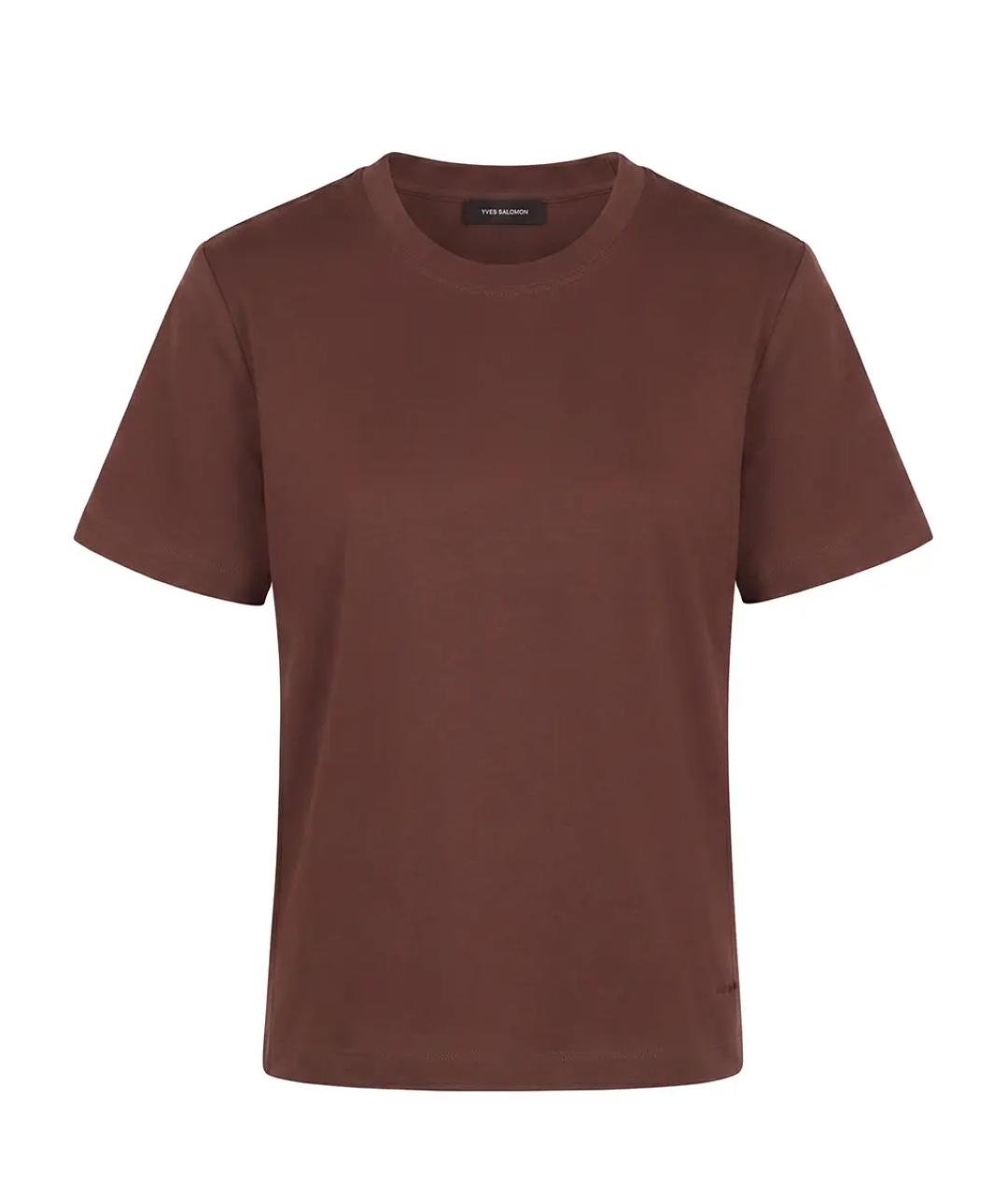 YVES SALOMON Коричневая футболка, фото 1