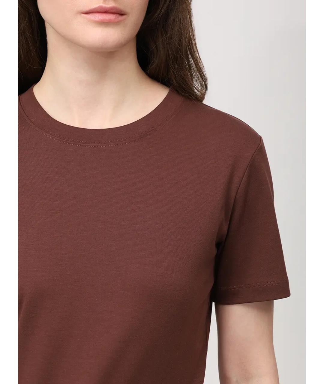 YVES SALOMON Коричневая футболка, фото 5